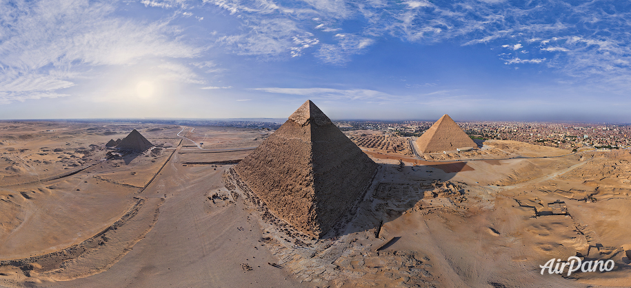 Great Pyramids of Giza in Egypt - the Seventh Wonder of the