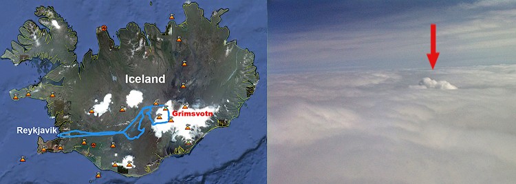 Вулкан Гримсвотн, Исландия