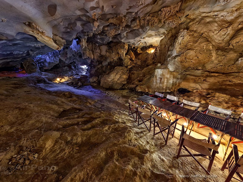 Inside the cave