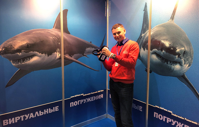 Алексей Тищенко на выставке Moscow Dive Show 2018