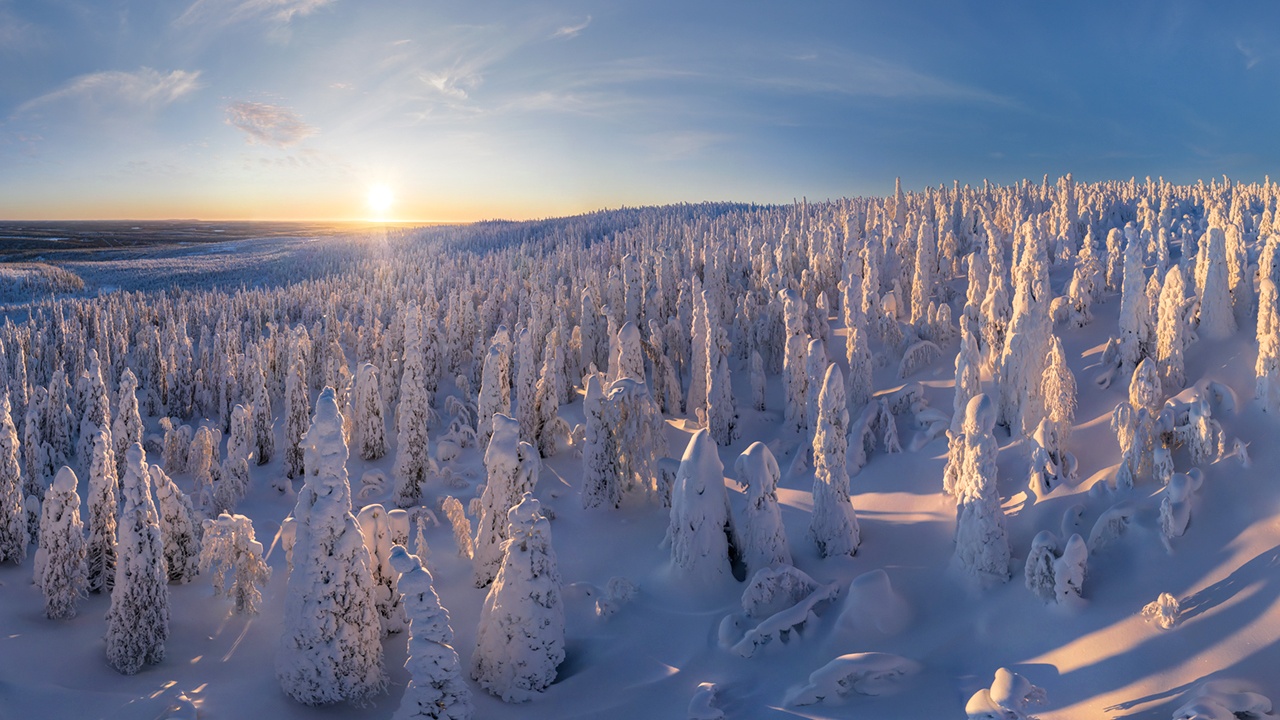 Финляндия зима панорамные