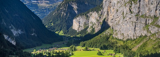 Лаутербруннен. Долина водопадов и горных вершин. Швейцария