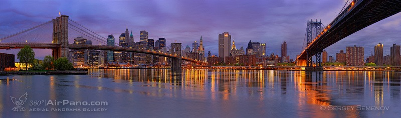 Brookline bridge и Manhattan bridge