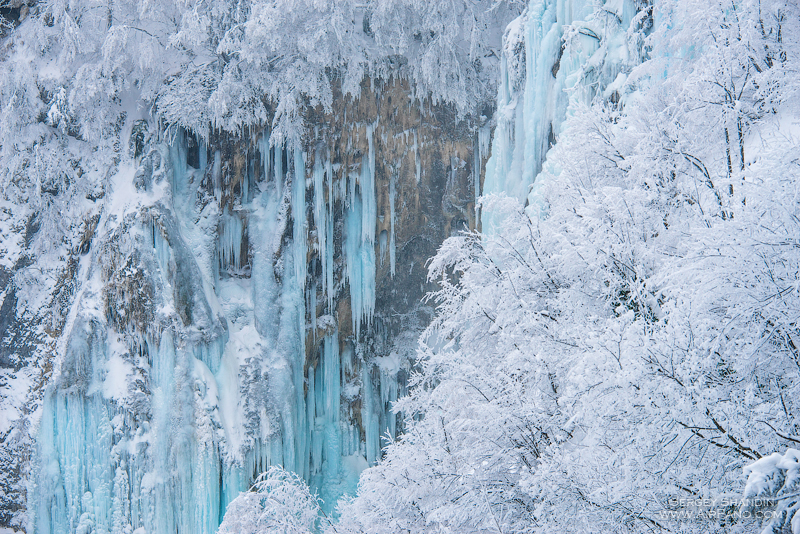 Национальный парк Плитвицкие озера зимой, Хорватия