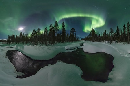 Northern lights on the Kola Peninsula