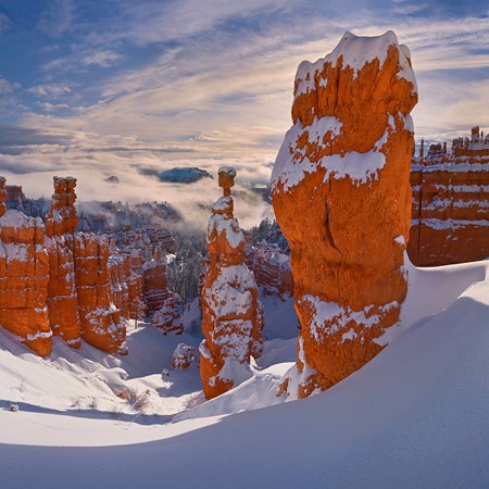 Bryce Canyon in Winter, Utah, USA