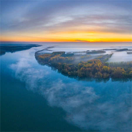 Река Дунай, Пакш, Венгрия 