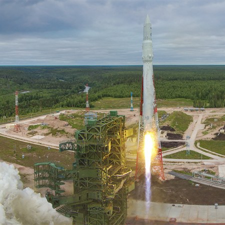 Первый запуск ракеты «Ангара», космодром Плесецк