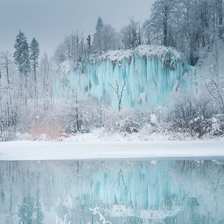 Plitvice Lakes National Park in Winter, Croatia