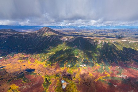 Uzon volcanic caldera, Kamchatka, Russia