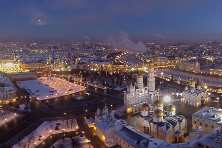 Зима в центре Москвы