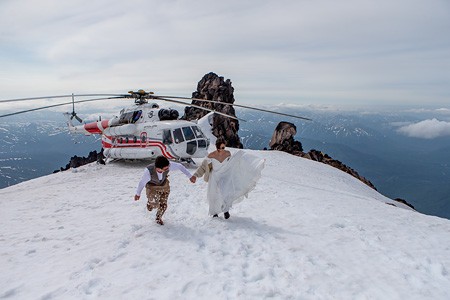 Свадьба на вершине вулкана. Камчатка