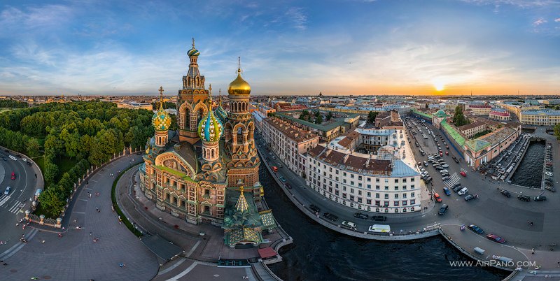 Church of the Savior on Blood at sunset