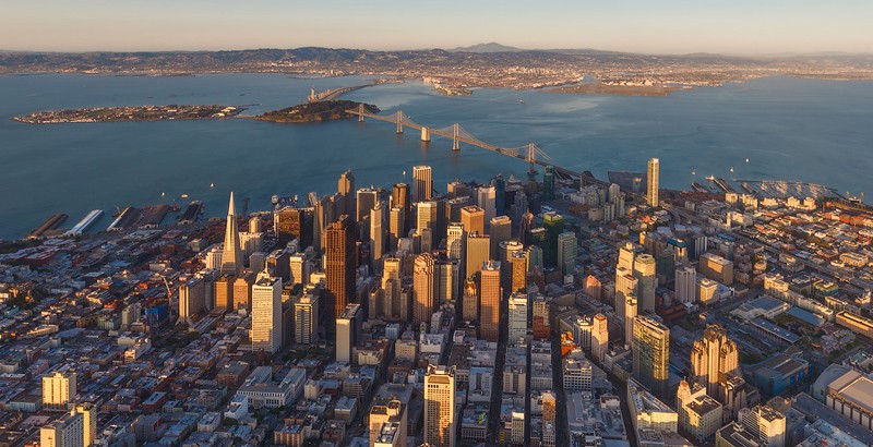 Сан-Франциско с высоты 500 метров