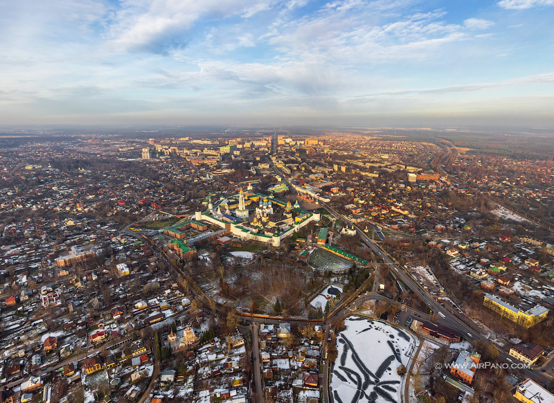 Bird's eye view of Sergiyev Posad