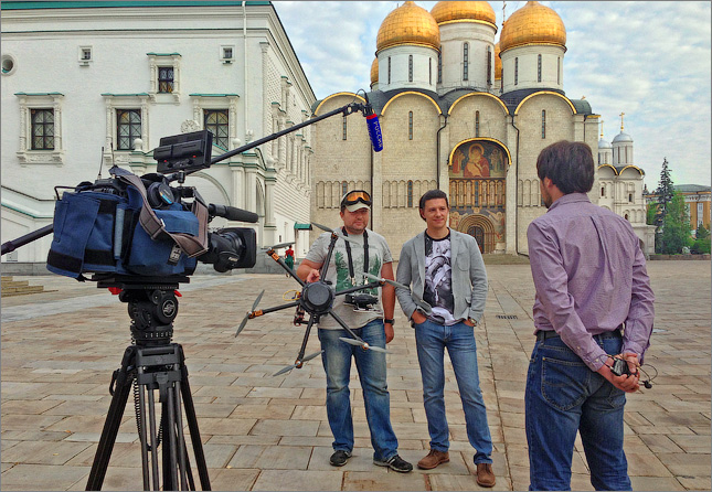 Съемки телерепортажа об AirPano