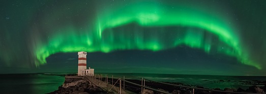 Северное сияние в Исландии. 360 видео в 12К