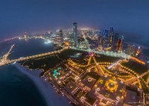 Отель Emirates Palace ночью №2 Отель Emirates Palace ночью №2