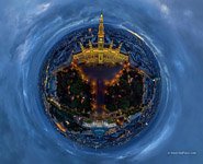 Венская ратуша ночью №3