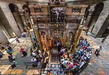 Edicule inside the Church of the Holy Sepulchre