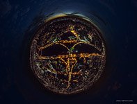 Мост Октавио Фриас де Оливейра ночью Мост Октавио Фриас де Оливейра ночью