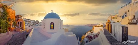Панорама Санторини Панорама Санторини