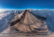 Извержение вулкана Ключевская Сопка №23