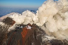 Извержение вулкана Ключевская Сопка №15