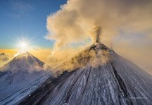 Извержение вулкана Ключевская Сопка №52