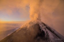 Извержение вулкана Ключевская Сопка №5