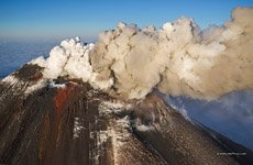 Извержение вулкана Ключевская Сопка №14