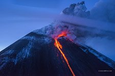 Извержение вулкана Ключевская Сопка №55