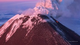 Извержение вулкана Ключевская Сопка №40