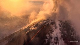 Извержение вулкана Ключевская Сопка №33