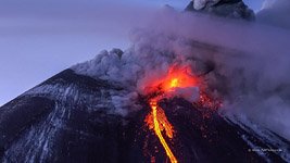 Извержение вулкана Ключевская Сопка №49