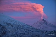 Извержение вулкана Ключевская Сопка №8