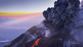 Извержение вулкана Ключевская Сопка №46