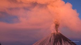 Извержение вулкана Ключевская Сопка №37