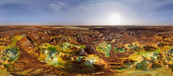Вулкан Даллол, кислотные озерца, Эфиопия Вулкан Даллол, кислотные озерца, Эфиопия