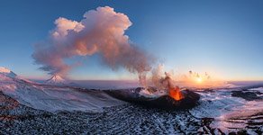 Извержение вулкана Плоский Толбачик, Камчатка, Россия, 2012 год