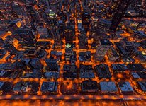 Центральный Деловой район ночью №3 Центральный Деловой район ночью №3