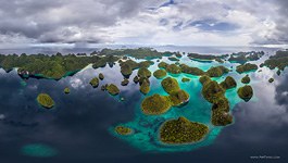 Острова Ваяг с воздуха, архипелаг Раджа-Ампат, Индонезия, #9