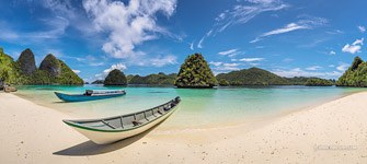 Лодки на островах Ваяг, Раджа-Ампат, Индонезия #3