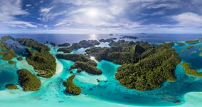 Острова Ваяг с воздуха, архипелаг Раджа-Ампат, Индонезия, #11