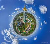 Belltower of the Trinity Lavra of St. Sergius. Planet