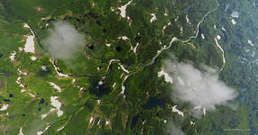 Clouds above Kambalnaya River