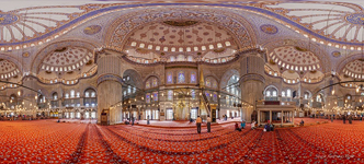 Внутреннее убранство Голубой мечети