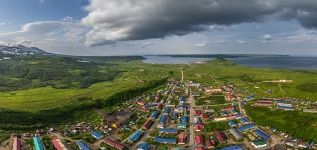 Above Severo-Kurilsk