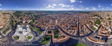 Over the Piazza Venezia