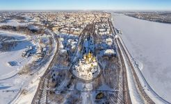 Успенский собор с высоты птичьего полета, Ярославль, Россия